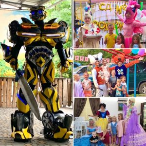 Трансформер, рапунцель и белоснежка, на праздник в Одессе