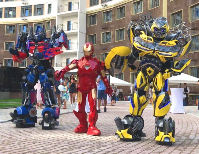 Трансформеры одесса и Железный человек Аниматоры Трансформеры одесса и Железный человек Аниматоры фото Кадор