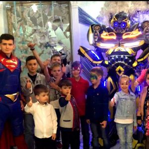 супермен и трансформер детский аниматор супермен одесса