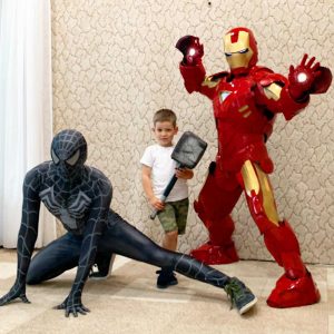 Железный человек и человек паук Железный и паук