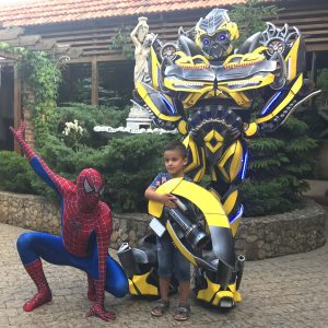 Фотография трансформера Бамблби Паук и Трансформер