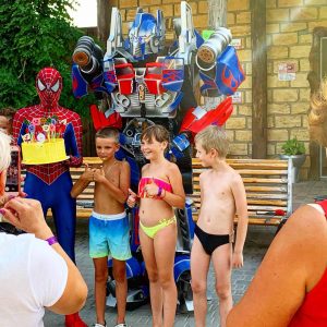 Фото аниматор Оптимус Оптимус и дети