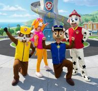 Аниматоры Скай, Маршал, Гонщик и Крепыш из Щенячьего патруля на детском празднике в Одессе