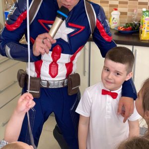 Шоу программа аниматора Капитана Америка в Одессе Детский праздник с аниматором Капитаном Америка в Одессе