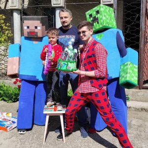 День Рожденье ребенка в стиле Майнкрафт