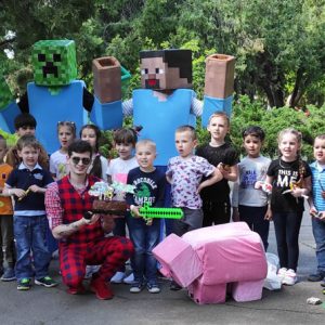 Проведение детского торжества с аниматорами «Майнкрафт» в Одессе