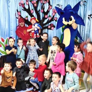 Заказать аниматора Соника на праздник Организуем Музыкальные шоу, Развлекательные программы, Праздники, десткие дни рожденья