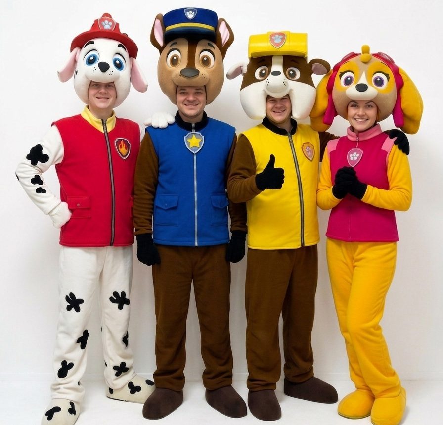 аниматоры щенячий патруль одесса крепыш гонщик скай маршал детский праздник