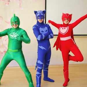Аниматоры Герои в масках PJ Masks Кэтбой Аллет Гекко на детском празднике