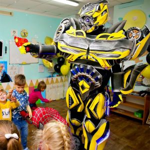 Трансформер стреляет пузырями Детский праздник ШОу трансформеров