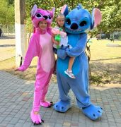 Аниматоры Стич и Ангел на детском празднике в Одессе