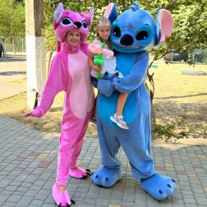 Аниматоры Стич и Ангел на детском празднике в Одессе