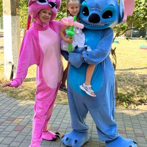 Ангел и Стич, аниматоры Стич, Ангел, аниматоры Одесса