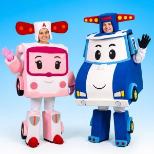 аниматоры робокар поли и эмбер одесса детский праздник